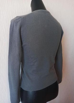 Шерстяная теплая женская кофта свитшот 100% шерсть3 фото