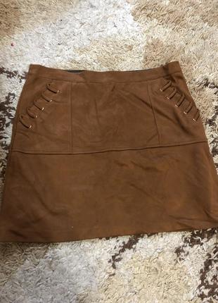 Шикарна оксамитова спідниця river island