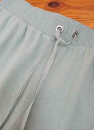 Трикотажні брюки палаццо/ трикотажные брюки палаццо цвета оливки, мяты4 фото