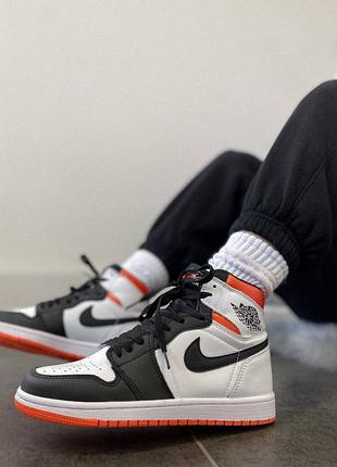 Nike jordan 1 retro high electro orange жіночі кросівки найк аїр джордан