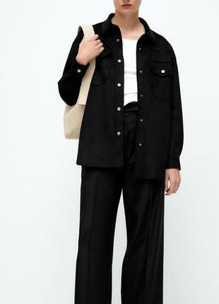 Руьашка замшевая zara.