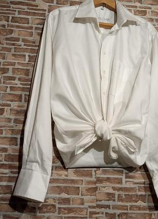 Базова біла сорочка , 100% бавовна 48,50,62,54,56 рр