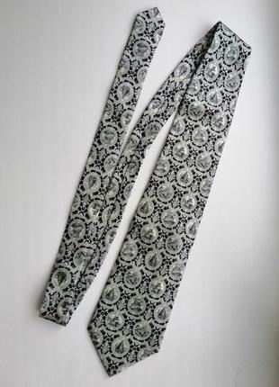 Шелковый шикарный галстук gianfranko ferre,100% шёлк, италия10 фото
