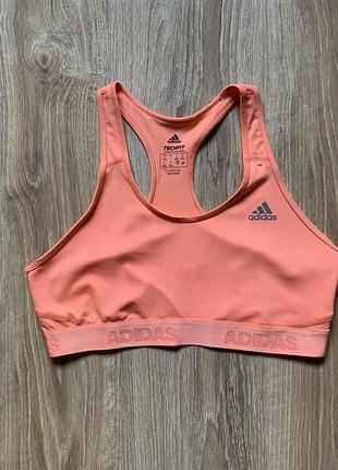 Спортивный топ без чашек  adidas techfit chicken бюстгальтер для фитнеса бега зала