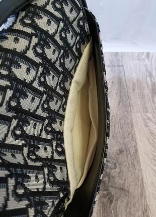 Saddle брендовий шикарна жакардова сумочка трендова модель елегантна жіноча сумка картата