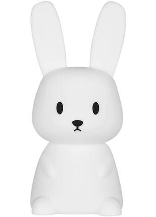 Сенсорный мягкий ночник зайчик silicone bunny, аккумулятор 1200 мач, 20 см