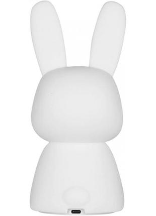 Сенсорный мягкий ночник зайчик silicone bunny, аккумулятор 1200 мач, 20 см8 фото