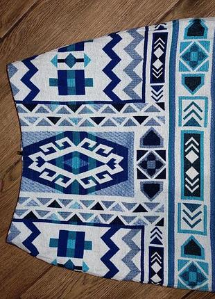 Брендова юбка етно з принтом