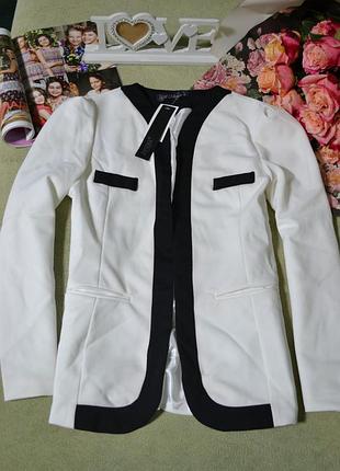 🍓белый жакет на подкладе zanzea!