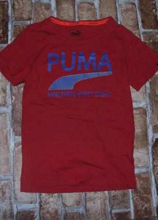 Стильна футболка бавовняна хлопчику 6 років puma3 фото