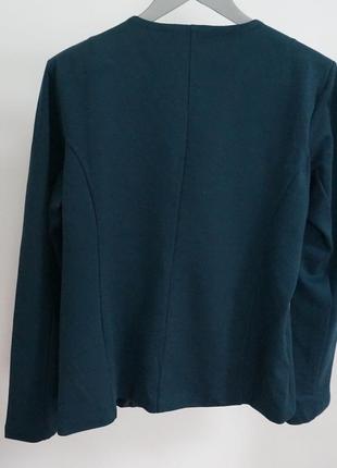 Пиджак жакет темно-зелёный цвет2 фото