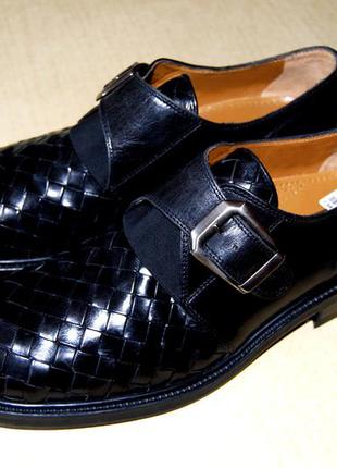 Memphis – престижные кожаные мужские туфли размер 44 (стелька 28 см), италия