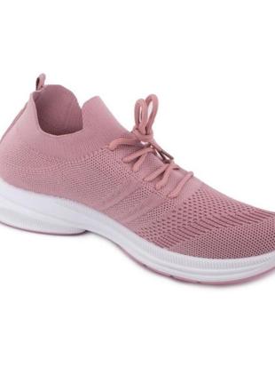 Стильні рожеві пудра кросівки з текстилю сітка літні дихаючі мокасини4 фото