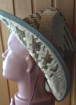 Капелюх солом'яний  бриль 58 -59 розмір соломенная мужская шляпа