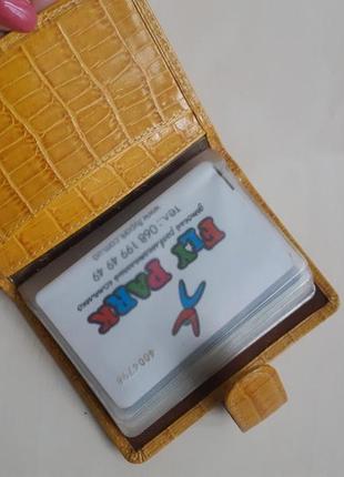 Класна, шкіряна візитниця для пластикових карт neri karra4 фото