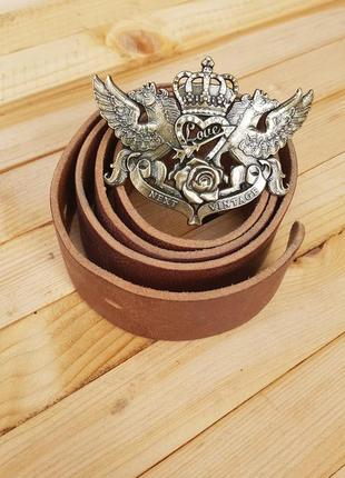 Вінтажний шкіряний ремінь next