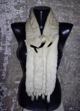 Винтажная горжетка шарф из натурального меха горностая 1920-е редкость