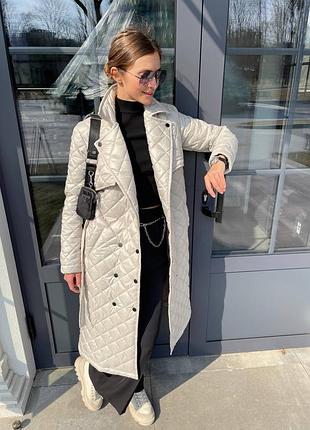 Стеганний тренч 8