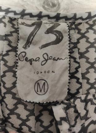 Оригінальна легка шовкова блуза pepe jeans3 фото
