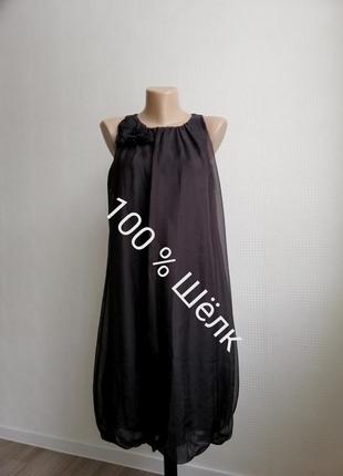 Платье шёлковое 100% шёлк,oliver,р. 40,42,44,14,10,12,l,м,s