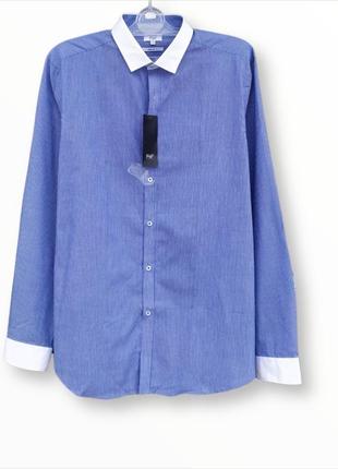 Классическая рубашка в полоску f&f