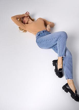 Mom джинси мом бойфренди висока посадка3 фото