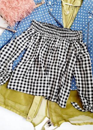 Шикарна блуза топ в клітку