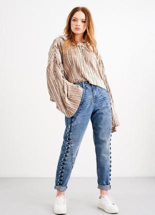 Вельветовая широкая блуза lost ink с капюшоном оверсайз кофта блузка свитшот