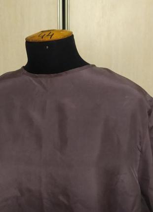 Шелковая блуза с пуговицами сзади3 фото