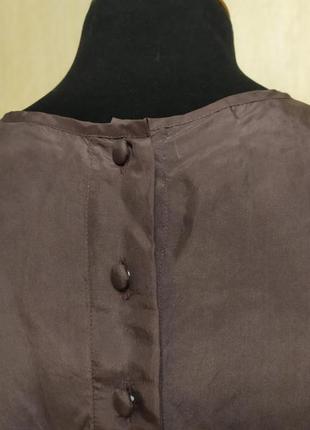 Шелковая блуза с пуговицами сзади7 фото