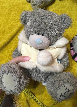 Мишка тедди в шубке большой 22 см tatty teddy оригинал me to you мягкая игрушка