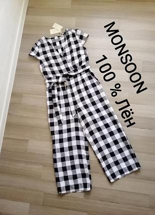 Льняной комбинезон новый monson,р. 12,40,8,м,10,12,s