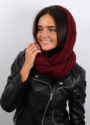 Снуды (хомуты) sangek hm17007 бордовый