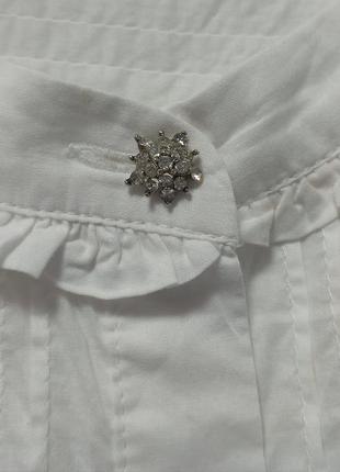 Белая блуза с длинными рукавами.9 фото