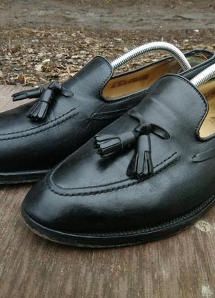 Чоловічі чорні туфлі лофери charles tyrwhitt england
