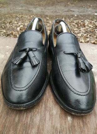 Мужские черные туфли лоферы charles tyrwhitt england4 фото