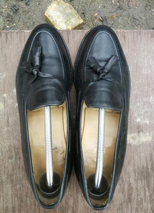 Мужские черные туфли лоферы charles tyrwhitt england3 фото