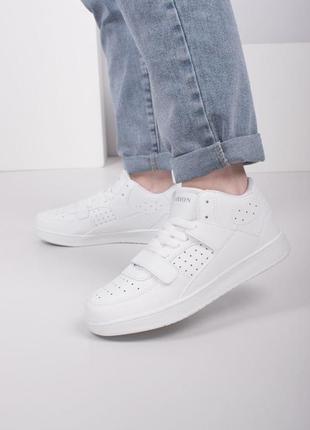 Стильные белые высокие кроссовки кеды криперы модные кроссы1 фото