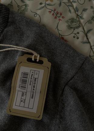 Базовий,брендовий,сірий светр mcs2 фото
