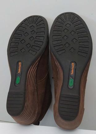 Ботинки, timberland, замшевые, коричневые7 фото