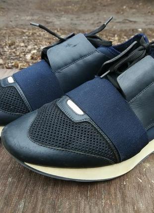 Чоловічі сині кросівки balenciaga race runners