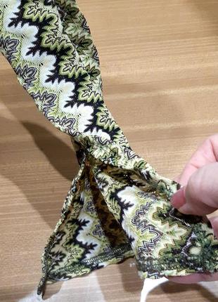 Шикарная блуза из перфорированной ткани, принт, на пуговицах./ etam/франция/4 фото