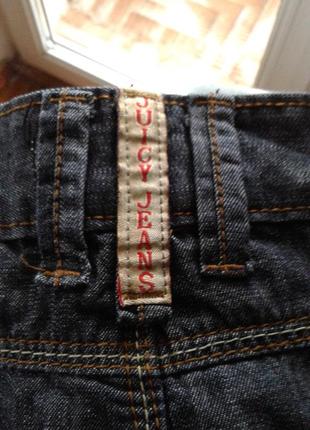 Джинсова темно-сіра з потертостями спідниця juicy jeans9 фото