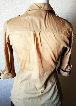 Тоненька блуза з трикотажними вставками3 фото