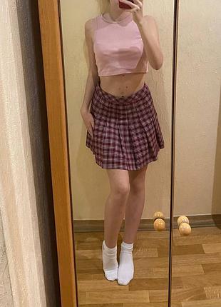 Юбка в клеточку