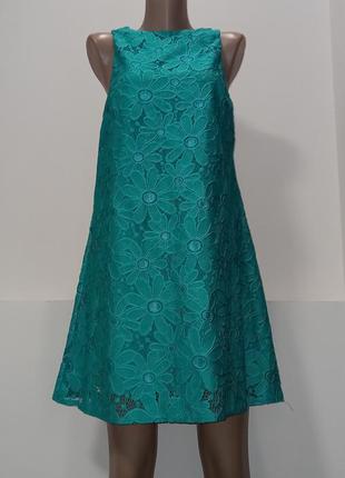 Шикарное кружевное гипюровое платье трапеция1 фото