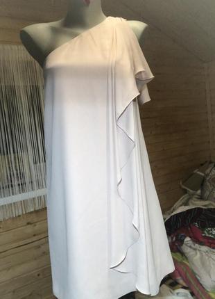Світла елегантна сукня на одне плече від asos2 фото