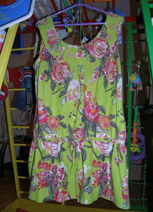 Яскраве літнє плаття-туніка south р. 12 наш 46-481 фото