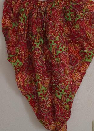 Летние индийские штаны галифе с низкой мотней1 фото