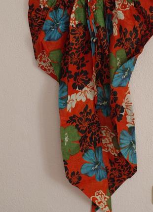 Летние индийские штаны галифе с низкой мотней